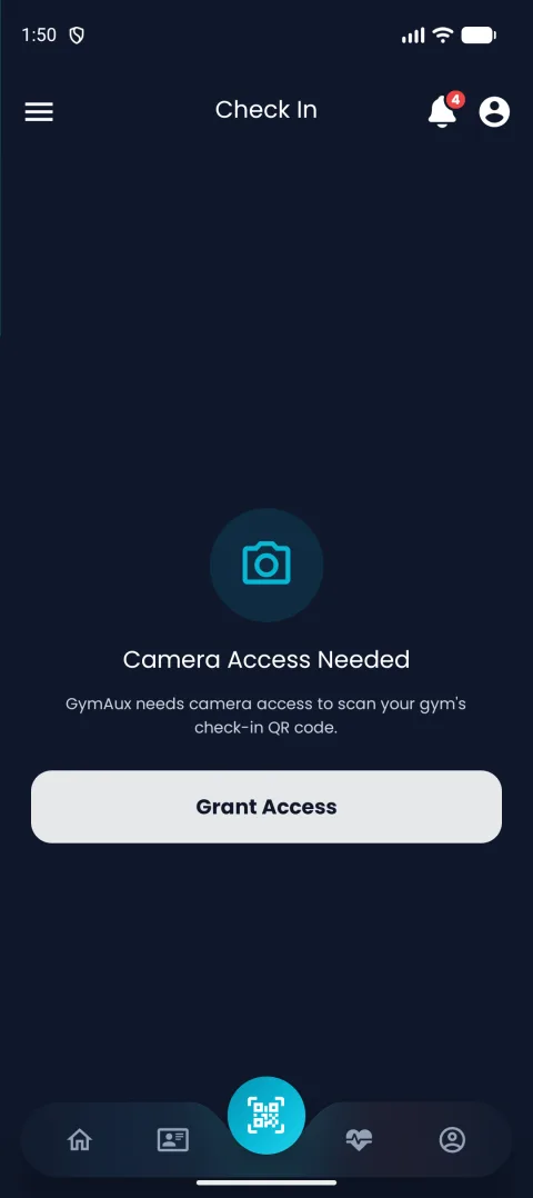 2. Check in with a QR scan