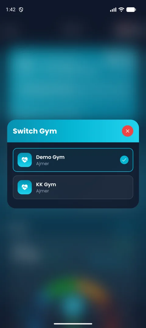 7. Switch between gyms
