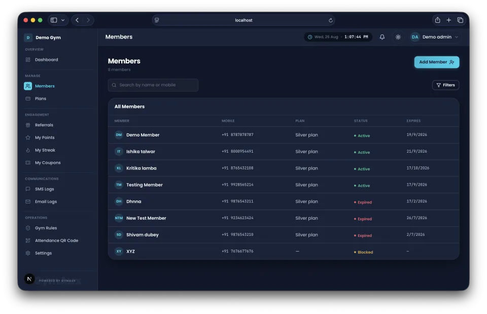 2. Manage your members